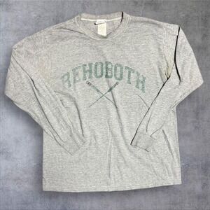 Vintage 90s Nike rehoboth beach gray‎ destination shirt large